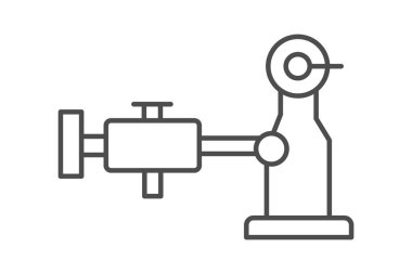 Endüstriyel Pompa, vektör, piksel mükemmel, illüstratör dosyası