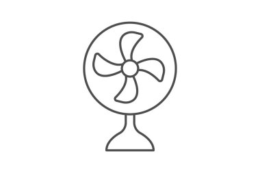 Endüstriyel fan, vektör, piksel mükemmel, illüstratör dosyası