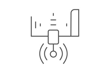 Endüstriyel sensör, vektör, piksel mükemmel, illüstratör dosyası