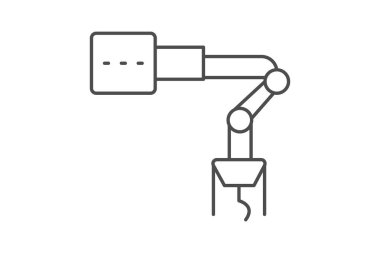 Endüstriyel Kamera, vektör, piksel mükemmel, illüstratör dosyası