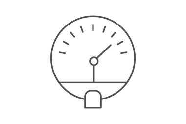 Endüstriyel Barometre, vektör, piksel mükemmel, illüstratör dosyası