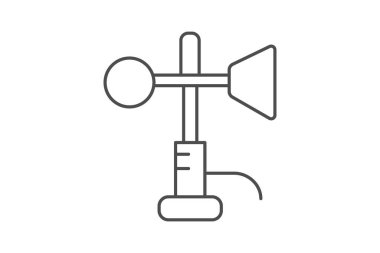 Endüstriyel Anemometre, vektör, piksel mükemmel, illüstratör dosyası
