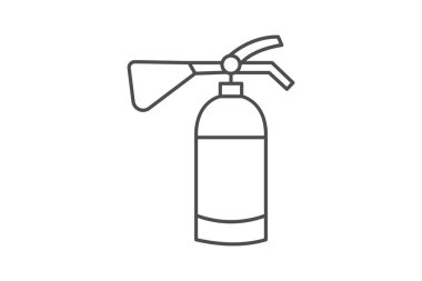 Endüstriyel yangın söndürücü, vektör, piksel mükemmel, illüstratör dosyası