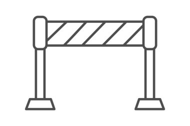 Endüstriyel Güvenlik Bariyeri, vektör, piksel mükemmel, illüstratör dosyası