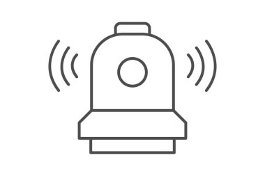 Sanayi Güvenliği Sireni, vektör, piksel mükemmel, illüstratör dosyası