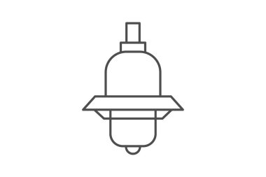 Endüstriyel Güvenlik Işığı, vektör, piksel mükemmel, illüstratör dosyası