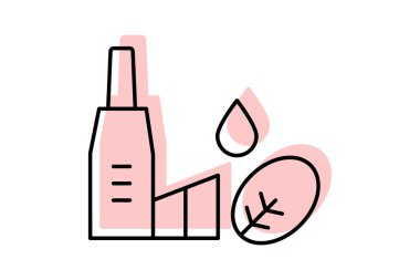 İlaç fabrikası, vektör, piksel mükemmel, illüstratör dosyası