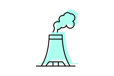 Sanayi bacası, vektör, piksel mükemmel, illüstratör dosyası