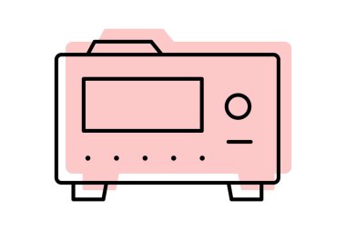 Endüstriyel fırın, vektör, piksel mükemmel, illüstratör dosyası