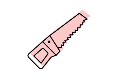 Endüstriyel testere, vektör, piksel mükemmel, illüstratör dosyası