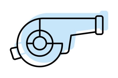 Endüstriyel Blower, vektör, piksel mükemmel, illüstratör dosyası