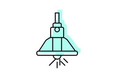 Endüstriyel Işık, vektör, piksel mükemmel, illüstratör dosyası