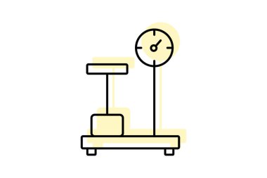 Endüstriyel ölçek, vektör, piksel mükemmel, illüstratör dosyası