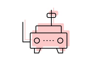 Sanayi zamanlayıcısı, vektör, piksel mükemmel, illüstratör dosyası