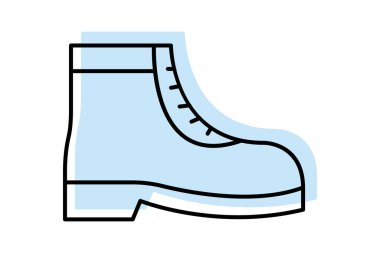 Endüstriyel Güvenlik Botları, vektör, piksel mükemmel, illüstratör dosyası