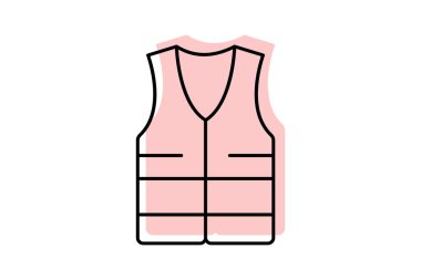 Endüstriyel Yüksek Vest, vektör, piksel mükemmel, illüstratör dosyası