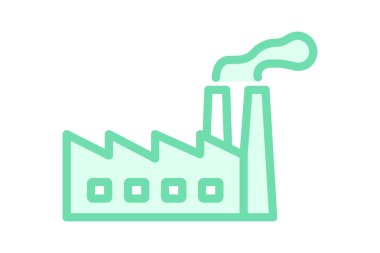 Plastik Fabrikası, vektör, piksel mükemmel, illüstratör dosyası