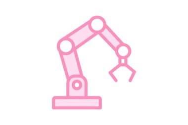 Endüstriyel Robot, vektör, piksel mükemmel, illüstratör dosyası