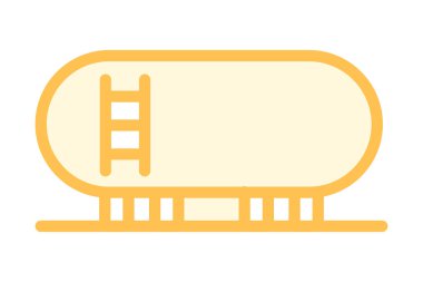 Endüstriyel Tank, vektör, piksel mükemmel, illüstratör dosyası