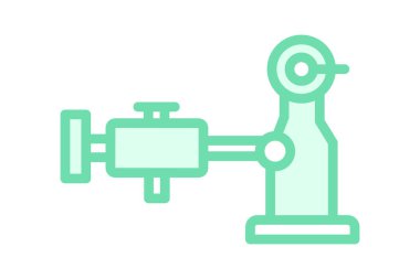 Endüstriyel Pompa, vektör, piksel mükemmel, illüstratör dosyası