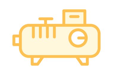 Endüstriyel sıkıştırıcı, vektör, piksel mükemmel, illüstratör dosyası