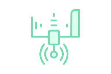 Endüstriyel sensör, vektör, piksel mükemmel, illüstratör dosyası