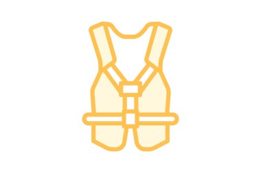 Endüstriyel Güvenlik Koşumu, vektör, piksel mükemmel, illüstratör dosyası