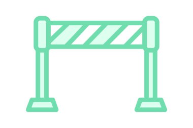 Endüstriyel Güvenlik Bariyeri, vektör, piksel mükemmel, illüstratör dosyası