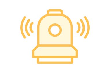 Sanayi Güvenliği Sireni, vektör, piksel mükemmel, illüstratör dosyası