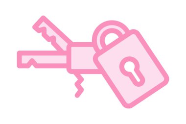 Endüstriyel Güvenlik Kilitlemesi, vektör, piksel mükemmel, illüstratör dosyası