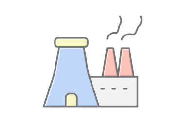 Güç Santrali, vektör, piksel mükemmel, illüstratör dosyası