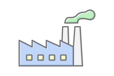 Plastik Fabrikası, vektör, piksel mükemmel, illüstratör dosyası