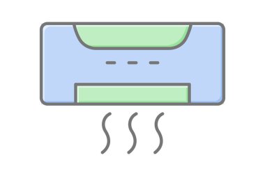 Hvac Sistemi, vektör, piksel mükemmel, illüstratör dosyası