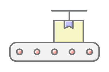 Taşıyıcı Kayış Sistemi, vektör, piksel mükemmel, illüstratör dosyası