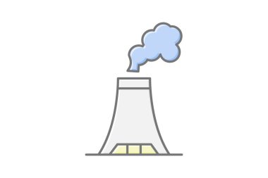 Sanayi bacası, vektör, piksel mükemmel, illüstratör dosyası