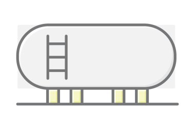 Endüstriyel Tank, vektör, piksel mükemmel, illüstratör dosyası