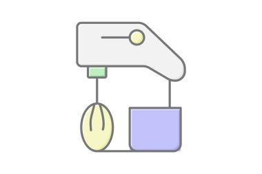 Endüstriyel karıştırıcı, vektör, piksel mükemmel, illüstratör dosyası