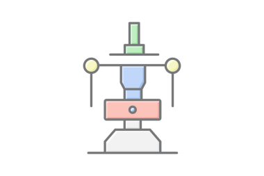 Industrial Press, vektör, piksel mükemmel, illüstratör dosyası