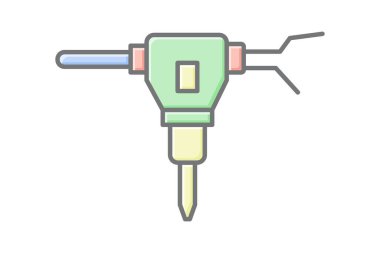 Endüstriyel sondaj, vektör, piksel mükemmel, illüstratör dosyası