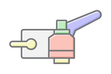 Endüstriyel anahtar, vektör, piksel mükemmel, illüstratör dosyası