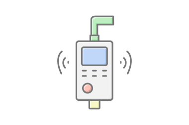 Endüstriyel titreşim ölçer, vektör, piksel mükemmel, illüstratör dosyası