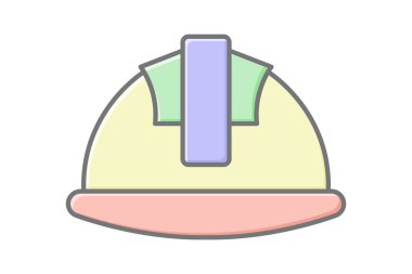 Industrial Hard Hat, vektör, piksel mükemmel, illüstratör dosyası