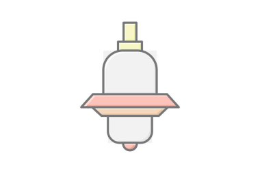 Endüstriyel Güvenlik Işığı, vektör, piksel mükemmel, illüstratör dosyası