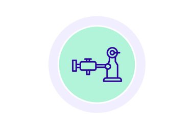 Endüstriyel Pompa, vektör, piksel mükemmel, illüstratör dosyası