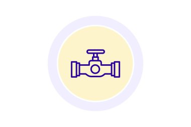 Endüstriyel valf, vektör, piksel mükemmel, illüstratör dosyası