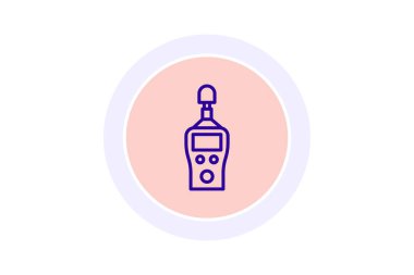 Endüstriyel Ses Ölçer, vektör, piksel mükemmel, illüstratör dosyası