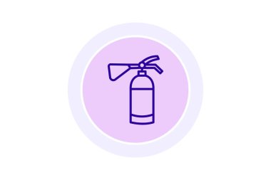 Endüstriyel yangın söndürücü, vektör, piksel mükemmel, illüstratör dosyası