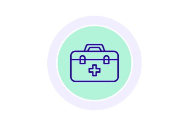 Endüstriyel ilk yardım kiti, vektör, piksel mükemmel, illüstratör dosyası