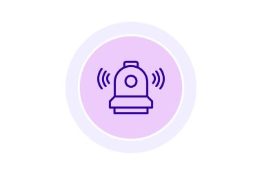 Sanayi Güvenliği Sireni, vektör, piksel mükemmel, illüstratör dosyası