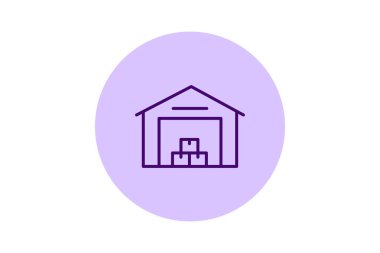 Depo Tesisi, vektör, piksel mükemmel, illüstratör dosyası